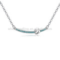 Collier en diamant Swan simple coloré Accessoires pour femmes